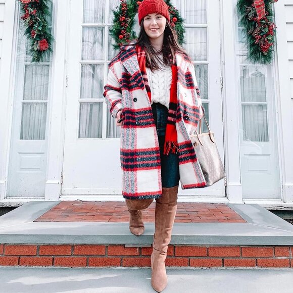 Women Brown 3"heel Over the Knee Thigh High Suede Block Long Pointed toe Boots - Picture 3 of 7